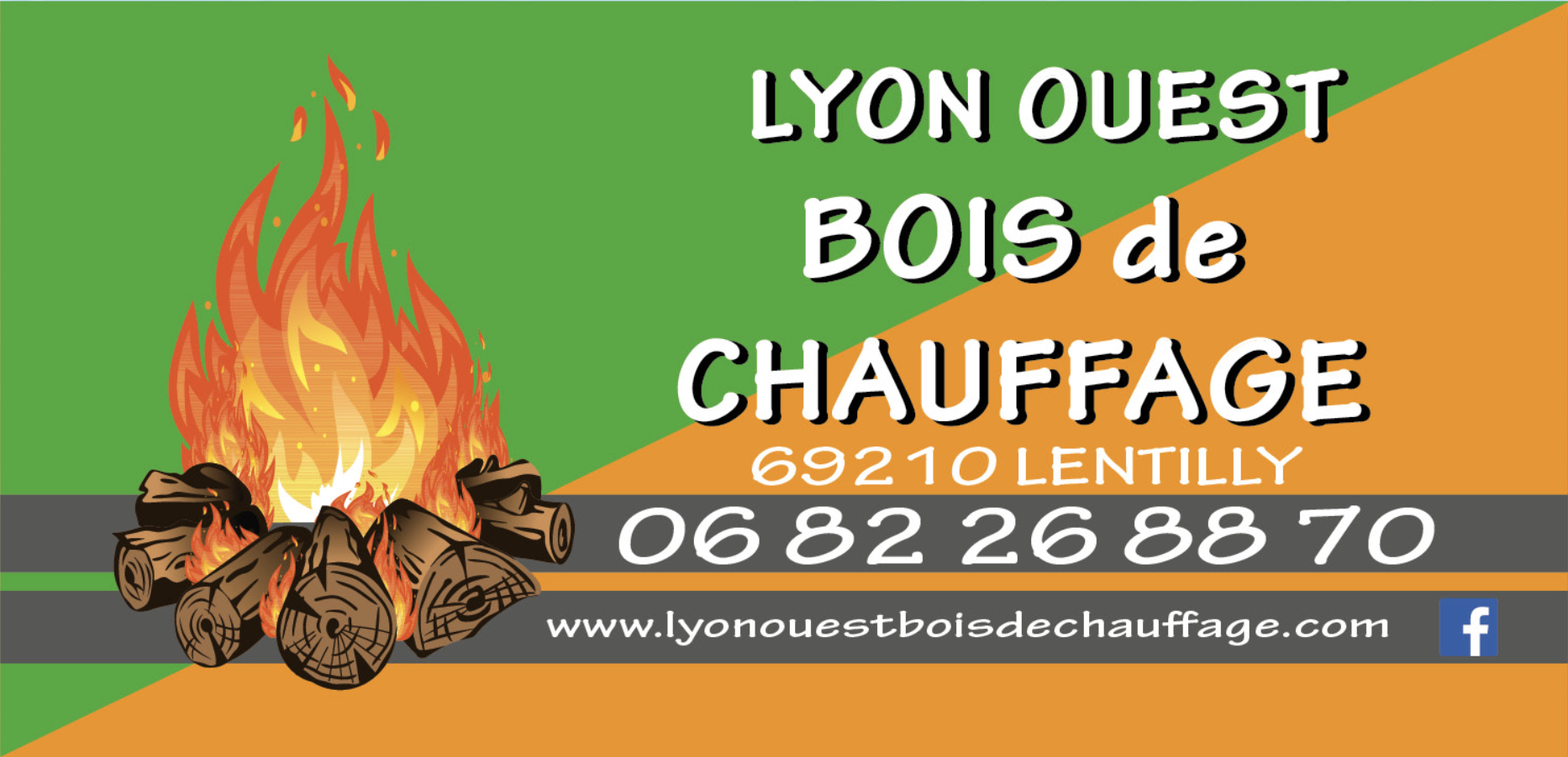 Carte de visite Lyon Ouest Bois de Chauffage